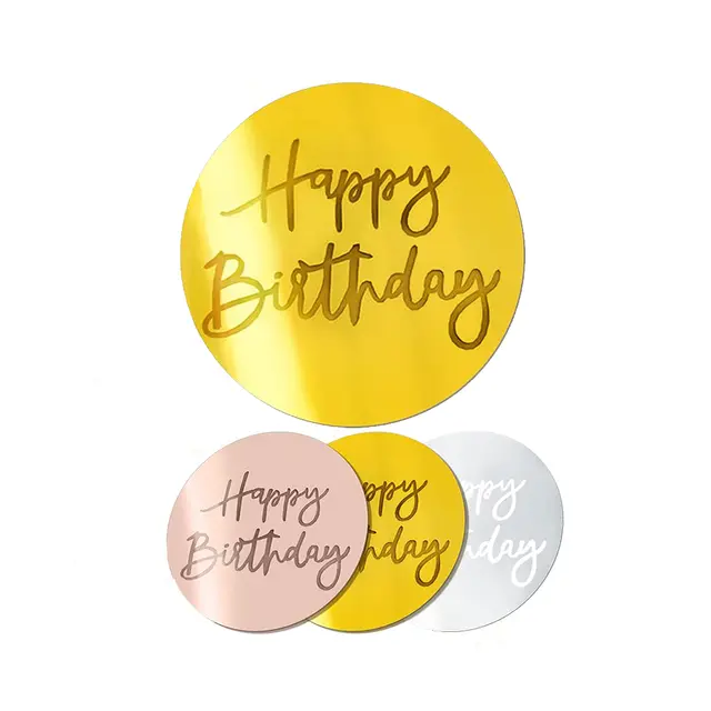 Happy Birthday Cupcake Disc (GOLD)