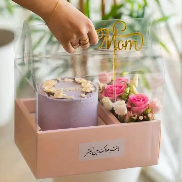 1pc Flower Cake Gift Box