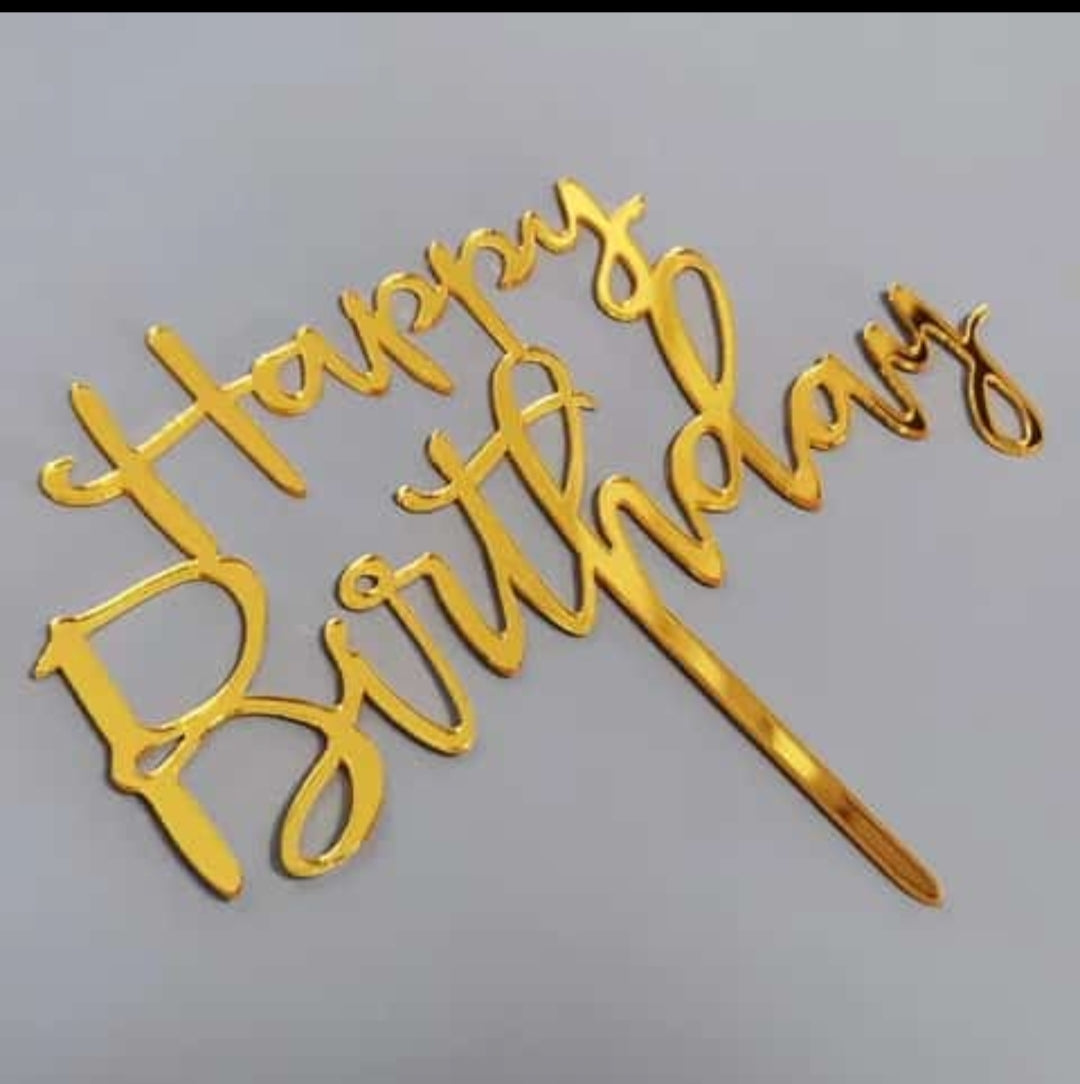 Happy Birthday Cake Topper