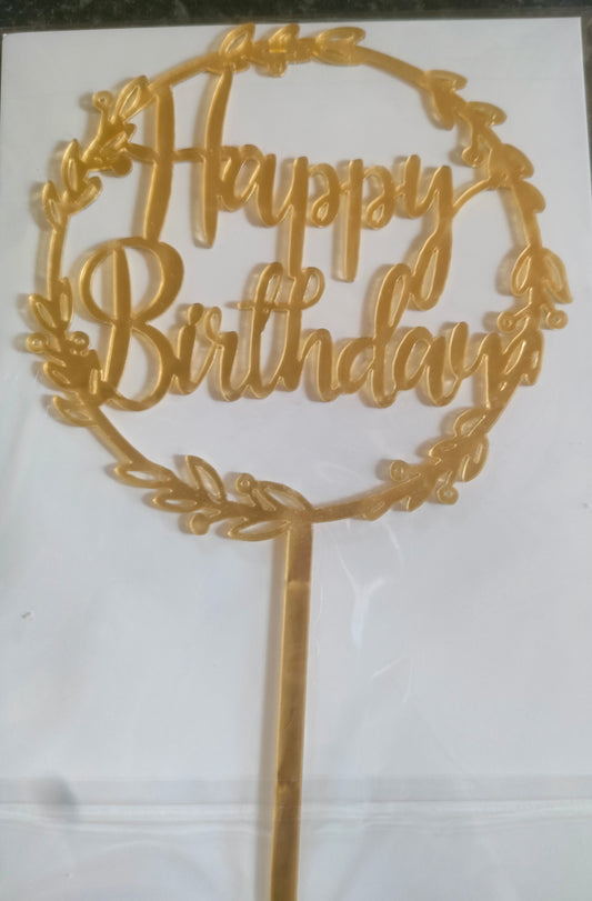 Happy Birthday Cake Topper